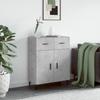 Vidaxl Cabinet, Concrete Grey, 69.5X34X90 Cm, Wood-Based Material
