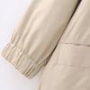 2025 Spring Women's Casual Loose Turn-Down Collar Bomber Jacket