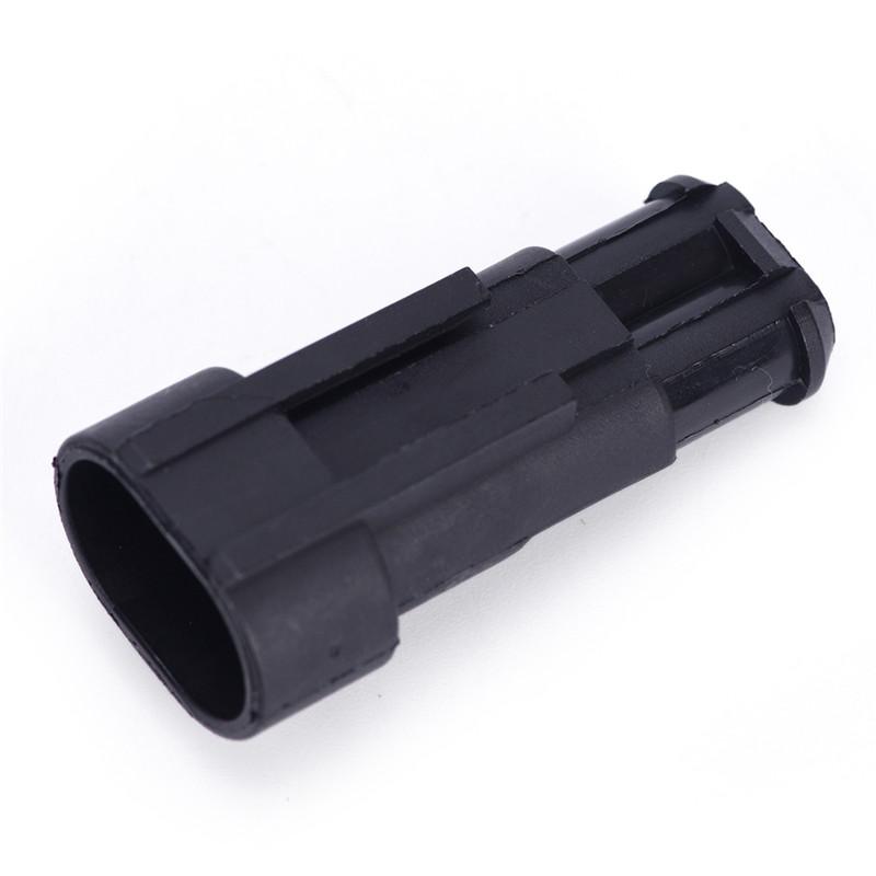 10 Kits 2 Pin Way Sealed Waterproof Electrical Wire Connector Plug Car Auto Sets