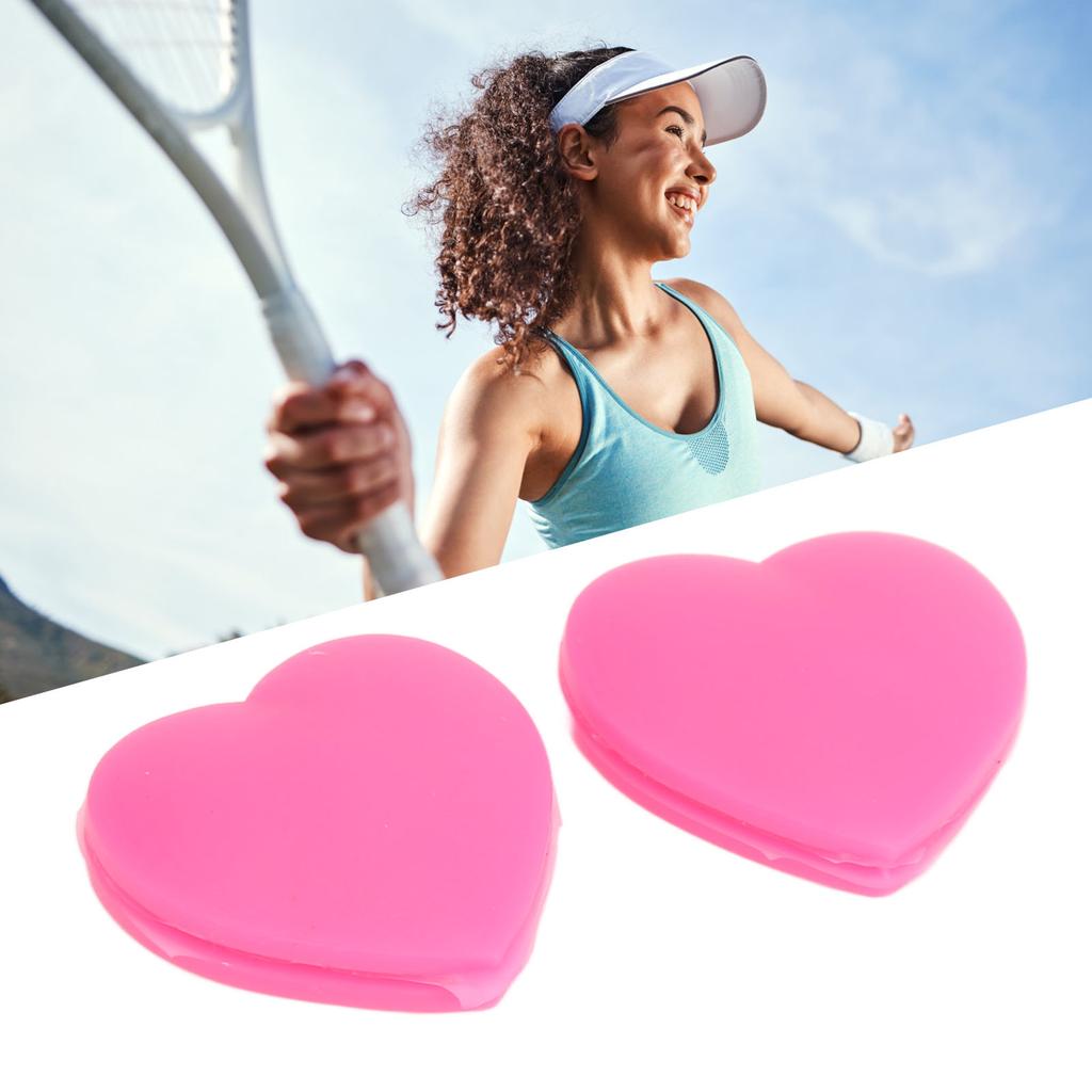 10 SZT amortyzator drgań rakiety tenisowej w kształcie serca silikonowy tenis