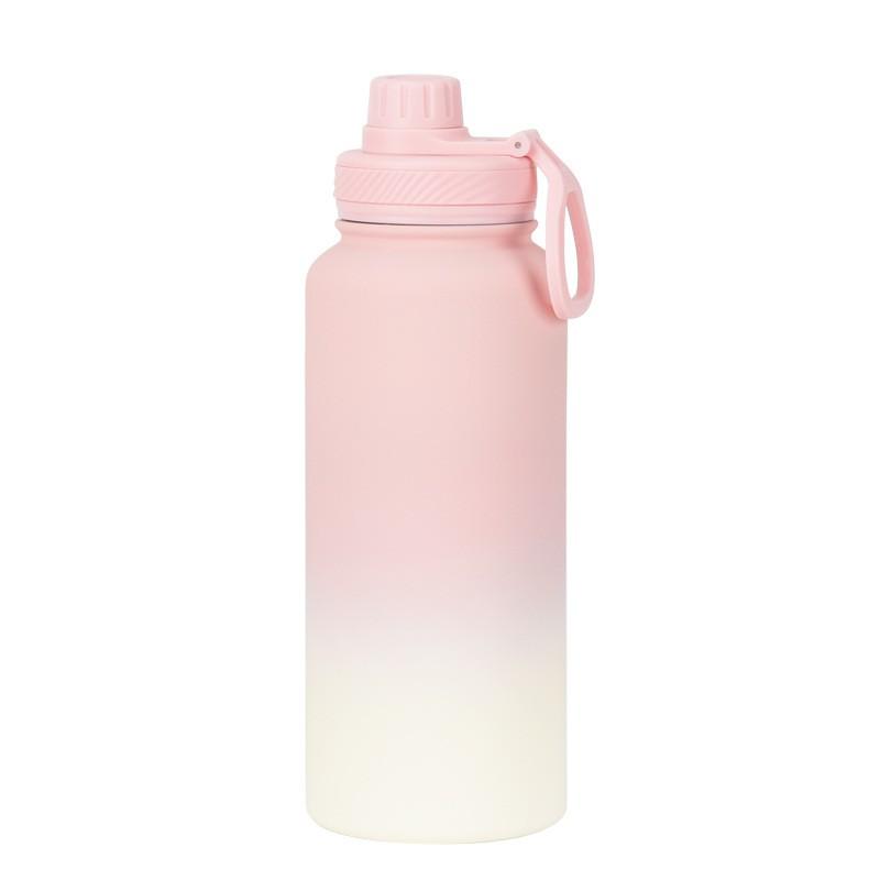 1L Stainless Steel Vacuum Insulated Water Bottle With Wide Mouth Portable Outdoor Sports Travel