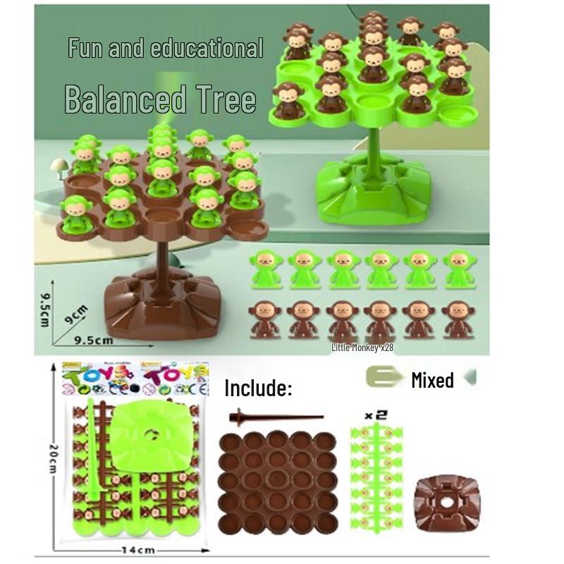 Monkey Balance Tree: Children s Educational Stacking Game for Two-Player Casual Parent-Child Interaction.