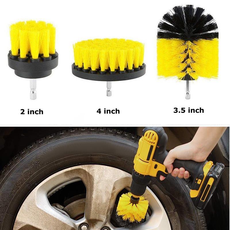 Buy 3PCS Home Power Scrubber Brush for Bathroom Drill Scrubber Brush