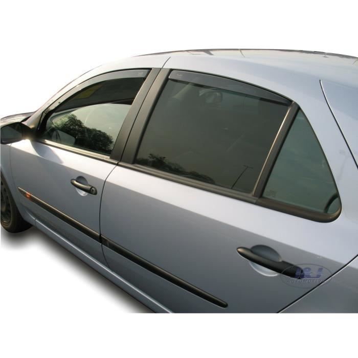 Déflecteurs D'air - LAGUNA II - 2001-2007 - 4 Pièces - Acrylique Teinté - Protection Contre Le Vent