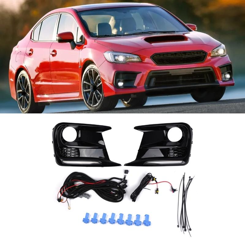 Daytime Running Light Fog Lamp Bezels for STI 18-21 Replace 57731VA390