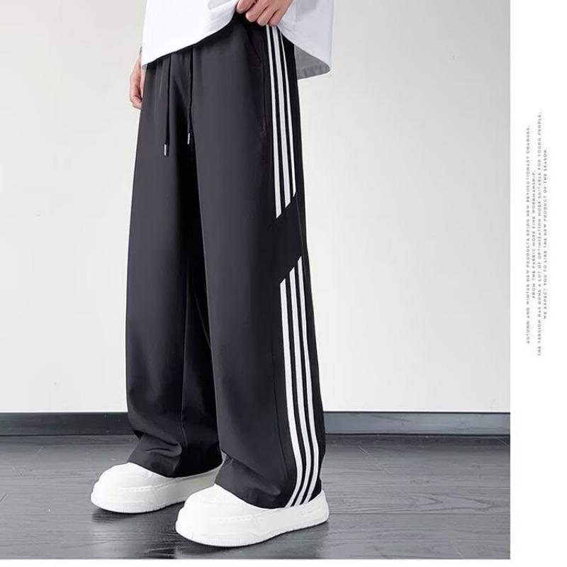 Striped Sweatpants Boys' Autumn Trendy Brand Design Sports Pants High Street Versatile Pants