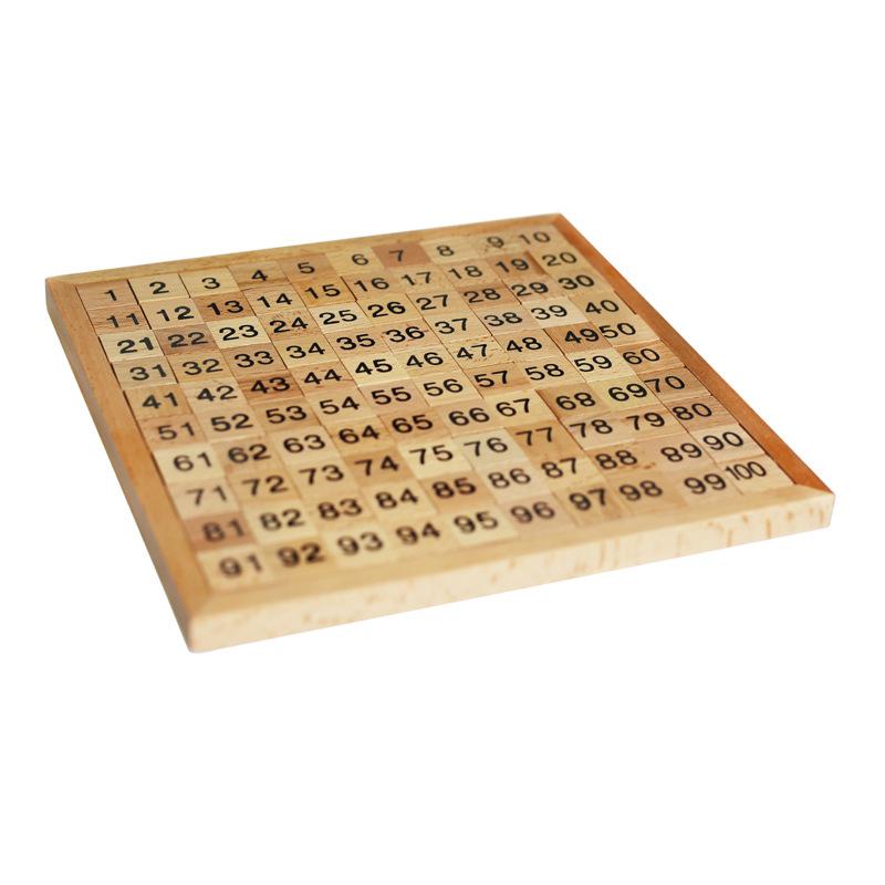 Montessori 1-100 Number Board: Early Education Math Toys for Infants and Toddlers