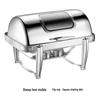 Stainless Steel Flip-Top Buffet Food Warmer