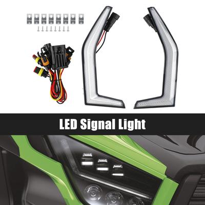 Lâmpadas de Grade de Acento Fang Luz Frontal LED Para Kawasaki Teryx KRX 1000 2020-2023