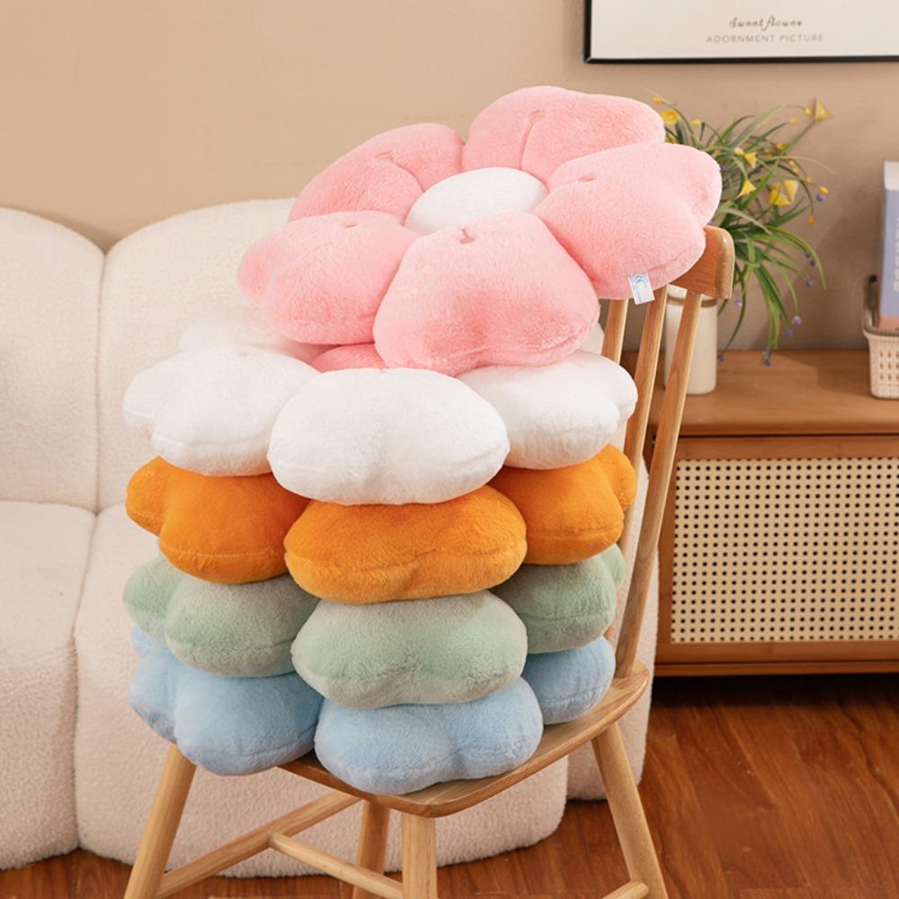 Flower Shaped Cherry Blossom Pillow Soft Seat Cushion Home Decoration Chair Cushion  Bedroom