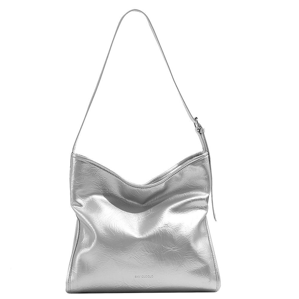 Korean-style spring-summer new soft leather underarm bag, large capacity, casual style, versatile and simple tote bag, shoulder underarm bag