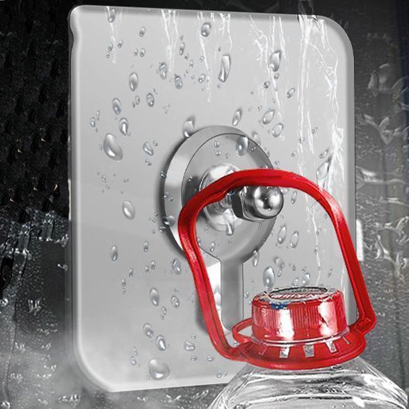 1/50 Stück Stark klebende Haken Bilderrahmen Schraubnägel Haken Poster Foto Uhr Wanddekoration Kleiderbügel Küche Bad Haken