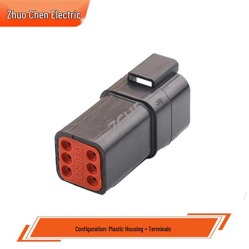 6-Pin Male-Female Connector Plug & Receptacle (DT04-6P-E004 / DT06-6S-E004)