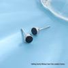Sterling Silver S925 Drip Oil Stud Earrings for Men & Women, Trendy Cartilage Design.
