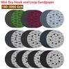 Discos de Lixa Universais de 8 Furos 125mm Lixa para Metal Madeira Vidro Lixadeira Polimento Almofadas Ferramentas Abrasivas para Casa Grão 180-3000