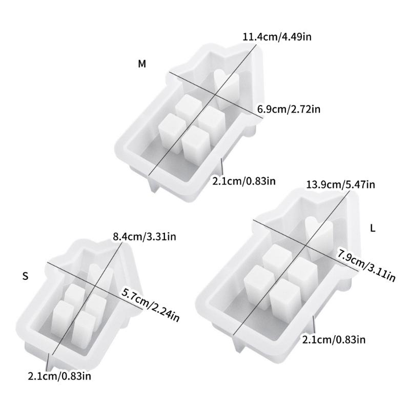 Silicone Soap Mold DIY Silicone Candle Molds Easter Clay Mould House Shaped Silicone Soap Making Molds Silicone Material