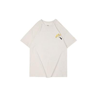 Li Ning x Disney Camiseta Cultural de Manga Curta Solta Feminina Tops Branco Pérola AHSQ274-1