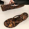 Fashion Round Toe Clip Toe Women Flip Flops Open Toe Non-slip Wedges Sandals Woman 2025 Summer Fashion Comfortable Vacation Beach Shoes