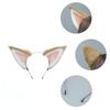 2 Stück für Katzenohren und Wolfshund Tier Schwanz Cosplay Kostüm Kunstfell Haarspange Kopfschmuck Halloween Geburtstagsfeier Plüsch S