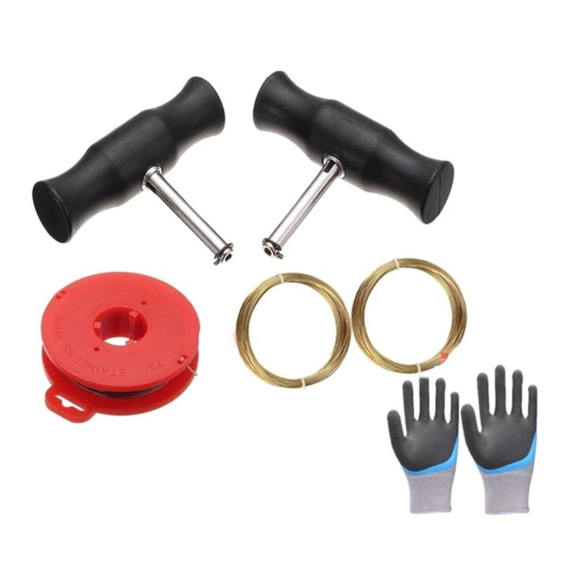 Windshield Cut Out Wire Universal Car Window Glass Windscreen Remover Tool