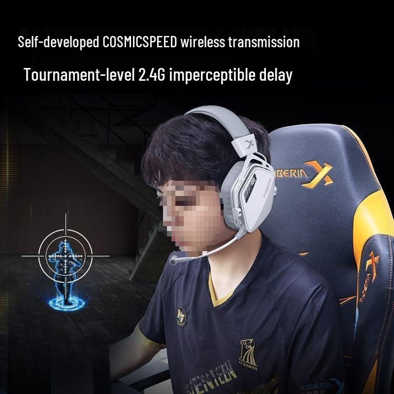 2025 K03S Wireless Over-Ear Gaming Headset - Comfortable, Bluetooth 2.4G, Esports-Optimized with Sound Positioning