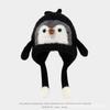 Parent-child children's hats, autumn and winter penguins, plush hats, foreign style, cute men's and women's warm and cold-proof ear protectors, pullov