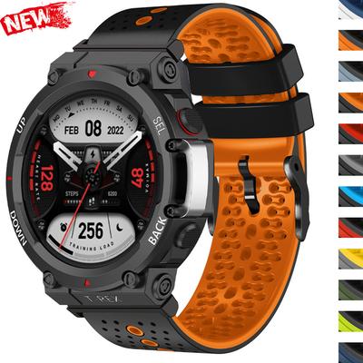 Sport Strap for Huami Amazfit T-rex/pro/2/3 Breathable Silicone Band for Amazfit T-rex 2ultra Replacement Bracelet Accessories