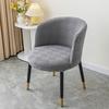 Nordic 3D Jacquard Curved Armchair Elastic Seat Cover Carved Arc-Shaped Chair Cover Dustproof Protect Dining Chair Slipcover