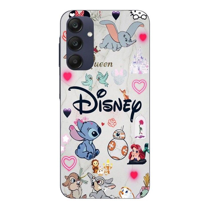 Cover Per Samsung galaxy A25 Personaggi Disney Stitch Ariel Dumbo Maniacase