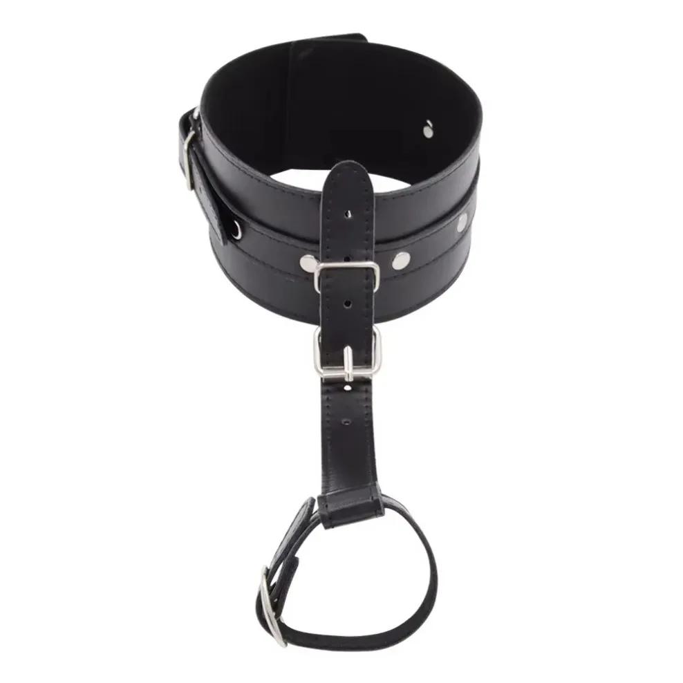 SM Slave Handcuffs Sex Fetish Bondage BDSM Toe Cuffs  Leather Thumb Toes Bondage Cuff Adult Restraint Game Sex Toy 18+ Supplies
