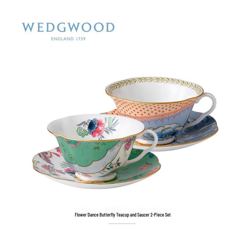 Wedgwood Butterfly Bloom Teacup and Saucer Set