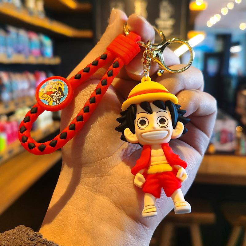 New Product: One Piece Keychain Decorations Including Zoro Doll Ace Luffy Figurine Key Ring and Claw Machine Prize Toys Anime