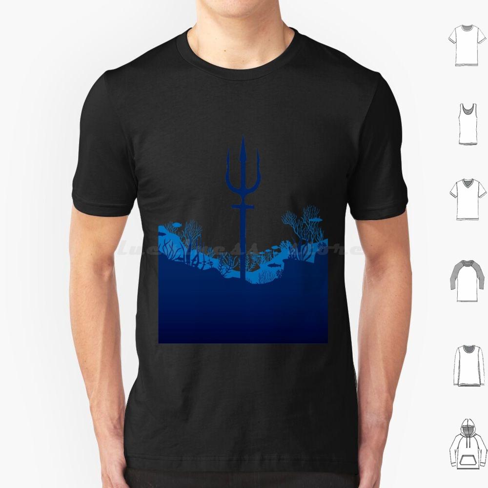 

King Of Atlantis Trident T Shirt Cotton Men Women DIY Print Trident King Atlantic Atlantis Sea Ocean Aquaman Superhero Comic S