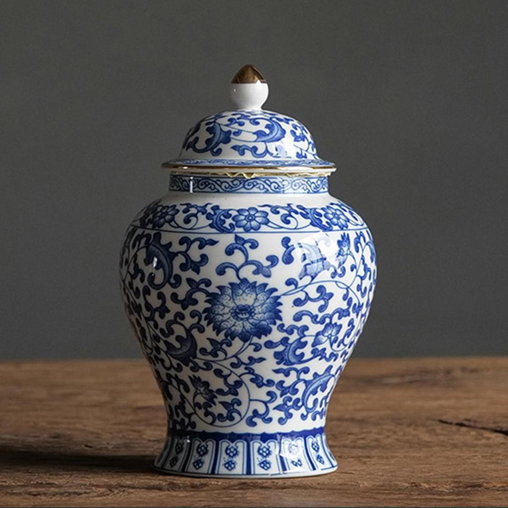 Barattolo di zenzero in ceramica, vaso universale, barattolo di conservazione in porcellana, barattolo del tempio