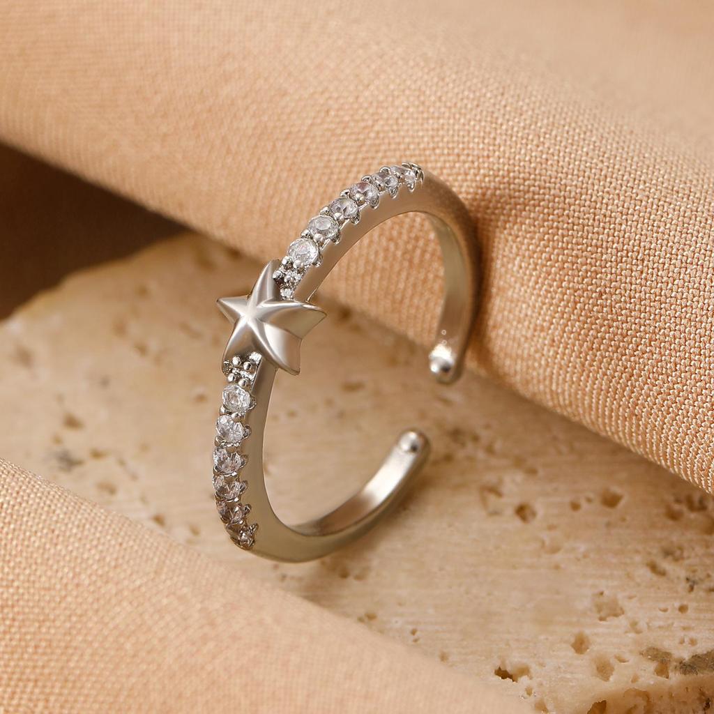 High-End Cross-Border Fashion Bow Ring for Women - European & American Style Open Index Finger Accessory