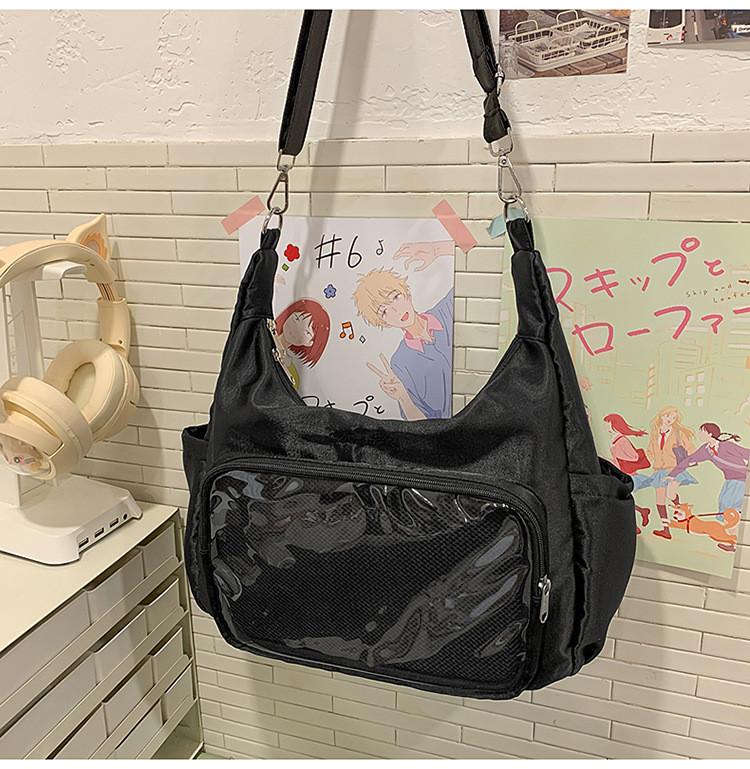 Sweet Cool Girl Crossbody Bag With Zipper Closure For Casual Outings