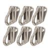 Boat Fender Hangers 6 Pcs Fender Hooks Stainless Steel Heavy Duty Spring Buckle Type Fender Hanger for Home Marine Engineering