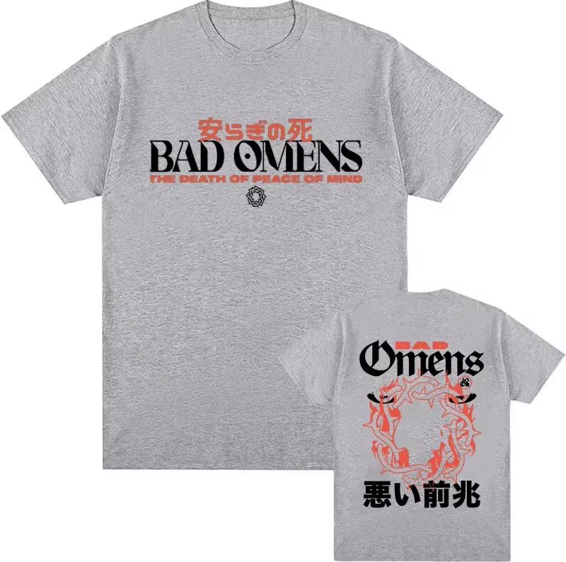 Bad Omens Graphic T-shirt Men and Women New Summer Gothic Y2K Clothing Casual Round Neck Short Sleeved Top