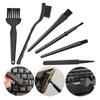 6 In 1 Black Keyboard Cleaning Brush Kit Small Computer Dust Brush Cleaner Anti-Static For Laptop Usb Household Cleaning Tool