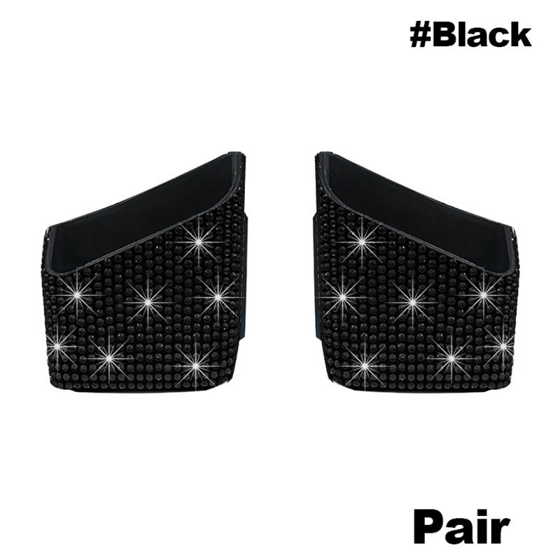 New Luxury Crystal Car Storage Bag Hanging Glasses Phone Holder Storage Organizer Decor Bling Car Accessories Interior for Woman