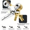 Tire Valves Copper Air Chuck for Quick Inflation On Various Vehicles Featuring Shut Off Valves Universal Copper Chuck
