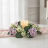 Floral Wreath Artificial Flower with Green Base Decorative for Home Decor, Table Decoration,