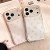 Solid Color Polka Dot IPhone17 Apple 16promax Mobile Phone Case Suitable for 14 Simple Japanese and Korean Style 13 Transparent 15 Soft Ke