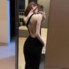 Black One-Shoulder Backless Slit Dress - Sexy and Sophisticated Summer Style for Women