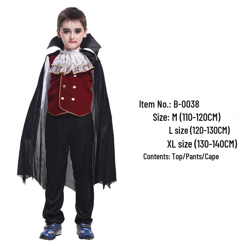 Halloween Vampire Skeleton Baron/Baroness Costume for Parties