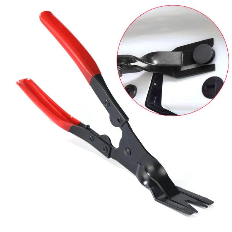 Prong Car Clip Removal Pliers, Labor Saving Auto Trim Panel Fastener Retainer Rivet Remover Tool for Car Door Dashboard Interior