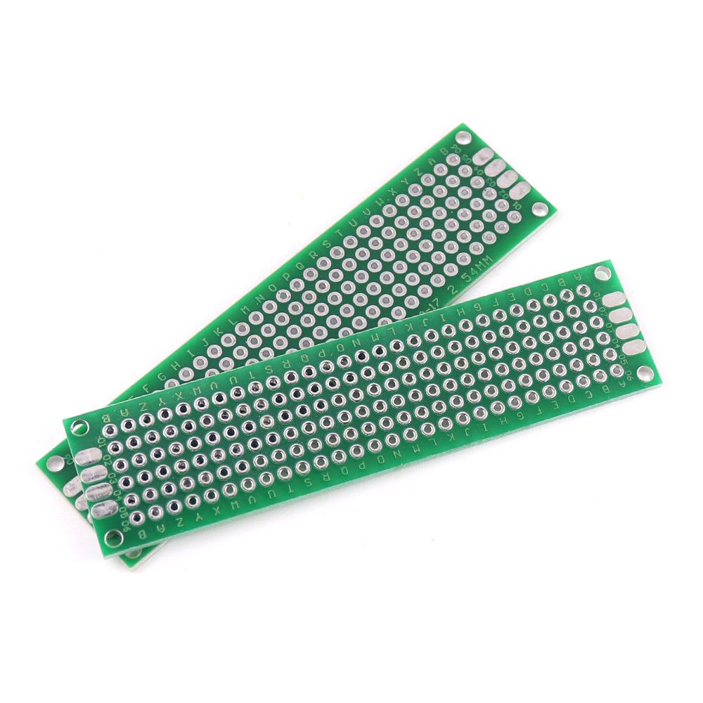 Double-Sided Universal PCB Prototype Board for Students and Soldering Projects