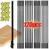 120/5x Jigsaw Blades Set Carbon Steel Woodworking Curved Saw Blades Pin End DIY Cutting Plastic Metal Hardware Tool Accessories