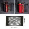 5 Size Car Seat Storage Bag Universal Car Seat Back Magic Sticker Organizer Extinguisher Mesh Net Bag for Auto Stowing Tidying