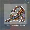 Colorful pattern cat  art stickers, car windows, motorcycle bumper stickers, waterproof reflective stickers